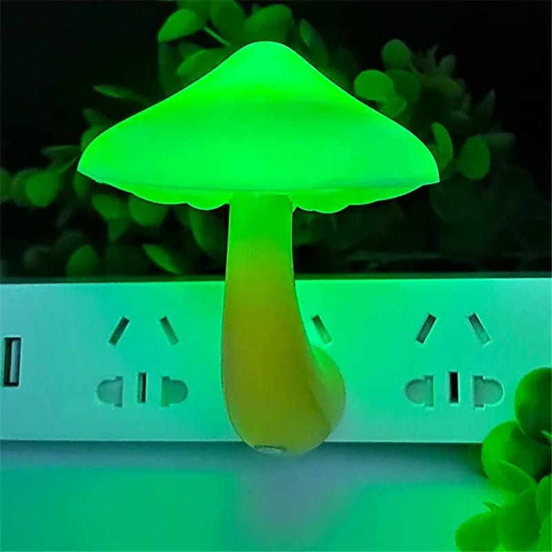 Variety of LED Night Light Mushrooms - Light Control Sensor