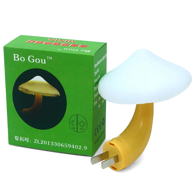 Variety of LED Night Light Mushrooms - Light Control Sensor