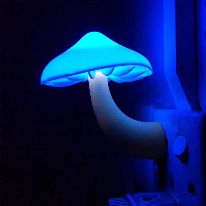 Variety of LED Night Light Mushrooms - Light Control Sensor