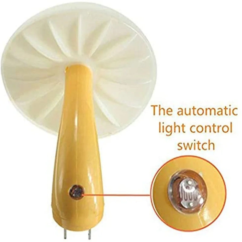 Variety of LED Night Light Mushrooms - Light Control Sensor