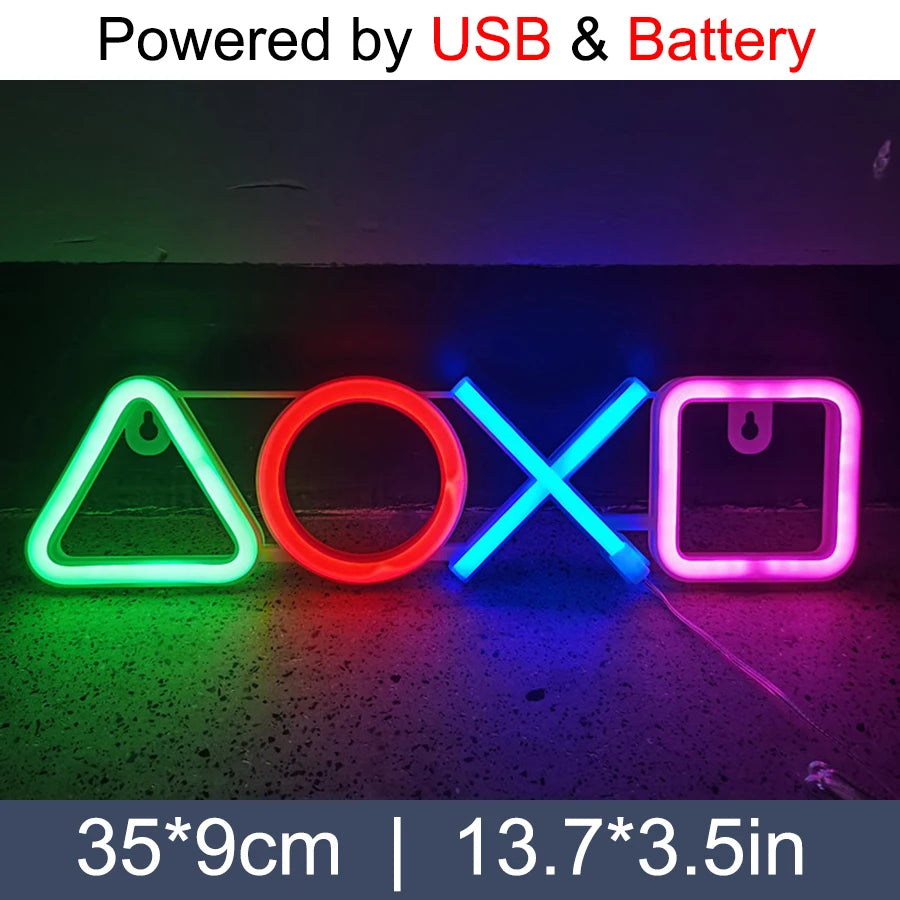 LED Neon Sign Light Letter Coffee Welcome Modeling Decoration Lamp USB & Battery Case Game Room Bar Shop Wall Wholesale Gift