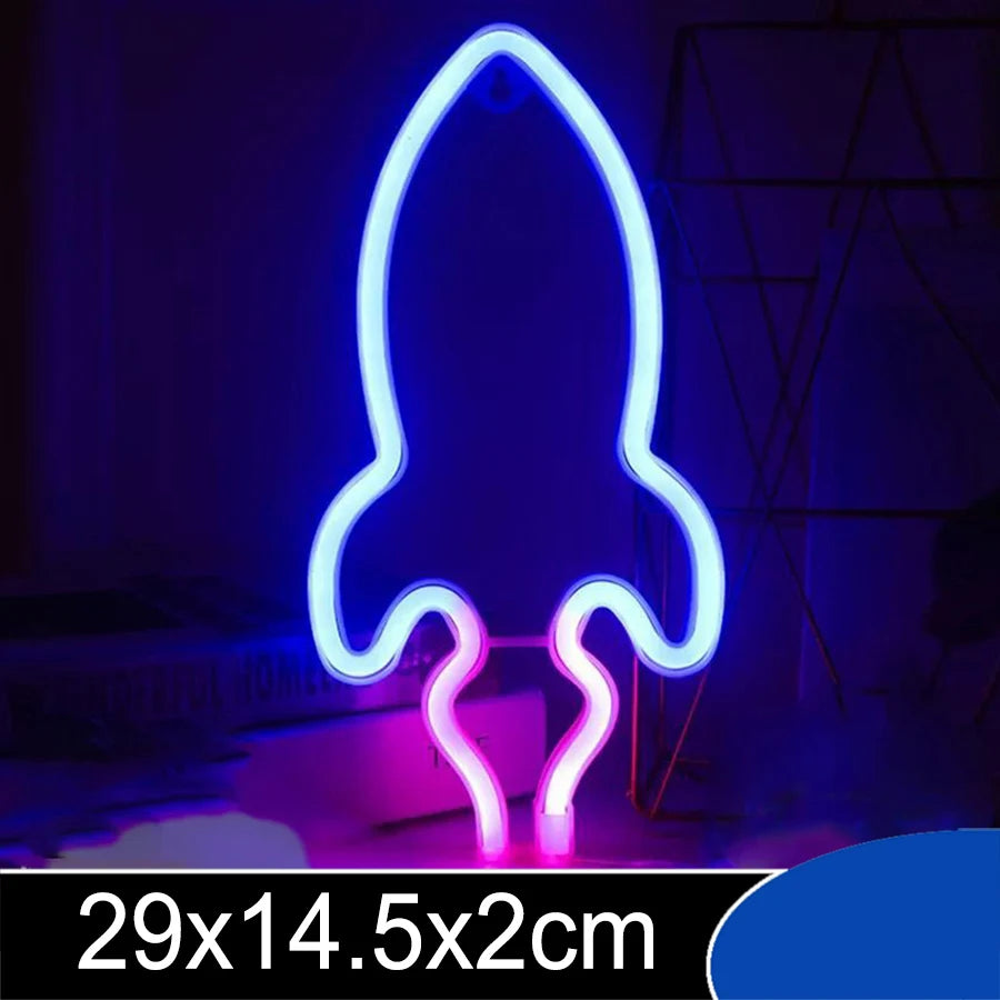 Planet Spaceman Alien Neon LED Sign Varieties