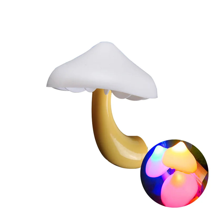 Variety of LED Night Light Mushrooms - Light Control Sensor